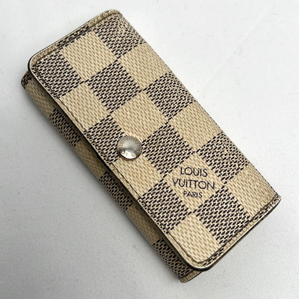 Louis Vuitton Damier Azur 4 keys Key Holder